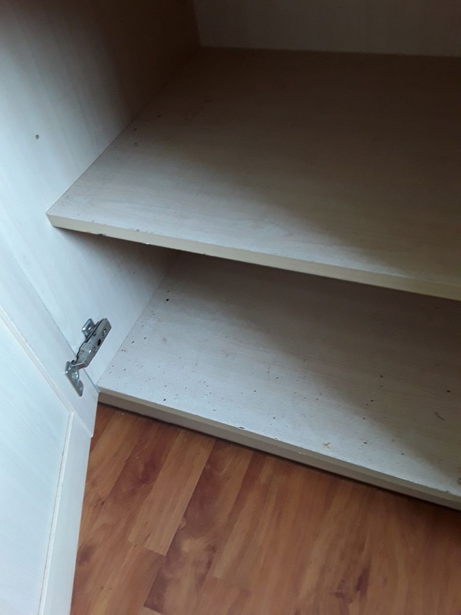Cupboard grime found during inspection