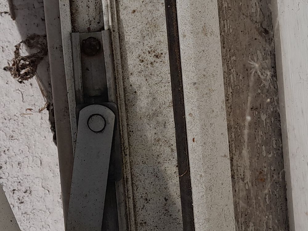 Dirty window track found during inspection
