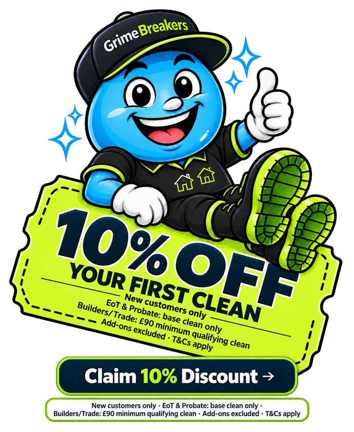 GrimeBreakers 10% off first clean offer